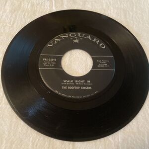The Rooftop Singers Walk Right In/Cool Water 45 RPM Vanguard Records 1963
